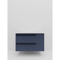 Тумба под раковину подвесная La Fenice Elba TWIN , синяя арт-FNC-01-ELB-BG-100-2 — фото 3, Тумбы под раковину