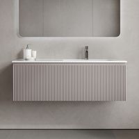 Тумба подвесная SANCOS Snob R 1.0 1195х445х406, c одним ящиком оснащенным доводчиками, Doha Soft , арт. арт-SNR1.0120RSM — фото 1, Тумбы под раковину