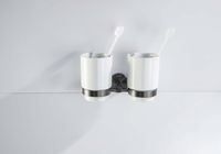 AQ4617BGM БЕТТА стакан с держателем двойной, оружейная сталь — фото 4, Стаканы для зубных щеток