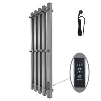 Полотенцесушитель электрический INARO ПРОФИЛЬНЫЙ 800х240, скр.монтаж, СНШ, графитовый серый, (Ferrum, 10 крючков), Маргроид Inaro-8024-1081-7024 — фото 1, Электрические полотенцесушители