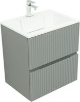 Тумба с раковиной Aquanet Джейн 60 цв.мисти грин (раковина Фортуна) арт-00332521 — фото 1, Тумбы с раковиной