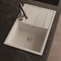 Товар: Кухонная мойка ABBER Quarz AQ2904W белый - фото 2 Кухонная мойка ABBER Quarz AQ2904W белый — фото 2, Кухонные мойки