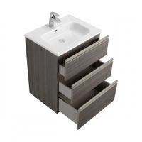 THE GAP модуль для раковины 600 мм, 585x453x741 мм, с 3 ящиками, набор ножек 7.8168.2.733.9 приобрет арт-A857404402 — фото 3, Тумбы под раковину