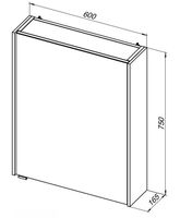 Зеркальный шкаф Aquanet Латина 60 белый арт-00179942 — фото 9, Зеркальные шкафы в ванную