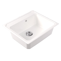 Мойка "Кардинал" 570, белый СМс арт-29.030.D0570.401 — фото 1, Кухонные мойки