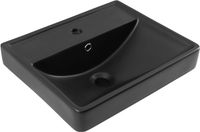 Раковина Aquanet Ирис 50 черная матовая арт-00329246 — фото 4, Раковины встраиваемые сверху
