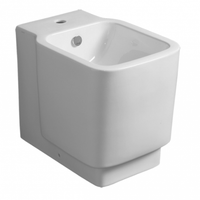 Биде SIMAS FLOW Напольное приставное с одним отверстием цвет белый FL62 — фото 1, Биде напольные