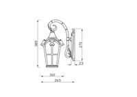 Настенный светильник (бра) Outdoor O413WL-01GB — фото 5, Уличное освещение