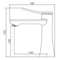 Cмеситель для раковины Azario Escaro керамический картридж, сатин арт-AZ-K1074BN — фото 1, Смесители для раковины