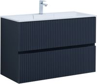 Тумба с раковиной Aquanet Джейн 100 цв.маренго (раковина Фортуна) арт-00332522 — фото 1, Тумбы с раковиной