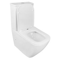 Унитаз-компакт Azario LEVANTO 620x380x830 напольный, безободковый в комплекте с бачком и сиденьем микролифт арт-AZ-1228A — фото 1, Напольные унитазы