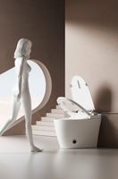 Унитаз ERSILIA Smart напольный с дистанционным управлением Ceruttispa CT10616 (680x400x470) — фото 3, Напольные унитазы