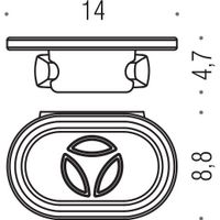 Товар: Мыльница COLOMBO DESIGN ROAD настенная цвет хром арт-B8001 - фото 2 Мыльница COLOMBO DESIGN ROAD настенная цвет хром арт-B8001 — фото 2, Мыльницы