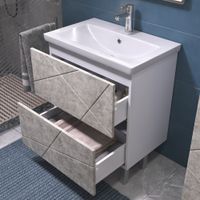 Тумба под раковину VIGO Geometry 70 напольная бетон (016 бетон) — фото 3, Тумбы под раковину