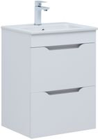 Тумба под раковину Aquanet Практика 50 белый глянец 00347914 — фото 1, Тумбы под раковину