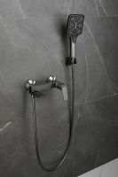 Смеситель для ванны с душем BELZ, оружейная сталь, арт-B60715-3 — фото 2, Смеситель для ванны