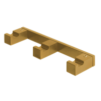 Крючок COLOMBO DESIGN MINI Q тройной цвет золото матовое арт-CD137.OM — фото 3, Крючки для полотенец