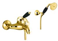 Смеситель для ванны Fiore IMPERIAL BLACK , золото арт-89OO5104 — фото 1, Смеситель для ванны