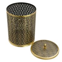 Товар: COMPLEMENTI Ведро мусорное ажурное 5л, D20, H30 см, бронза арт-24254 - фото 3 COMPLEMENTI Ведро мусорное ажурное 5л, D20, H30 см, бронза арт-24254 — фото 3, Мусорные ведра