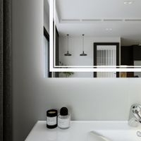 Зеркало Бриклаер Эстель-2 120 с подсветкой LED, на взмах руки 4627125414329 — фото 6, Зеркала в ванную комнату