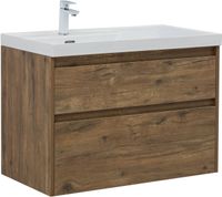 Тумба под раковину Aquanet Nova Lite 2.0 90 дуб рустикальный, левая арт-00346318 — фото 5, Тумбы под раковину