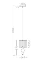 Подвесной светильник Freya FR5093PL-01CH — фото 2, Подвесные светильники
