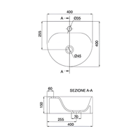 Товар: Раковина Scarabeo SKINNY накладная без перелива с одним отверстием цвет белый арт-5410 - фото 9 Раковина Scarabeo SKINNY накладная без перелива с одним отверстием цвет белый арт-5410 — фото 9, Раковины накладные
