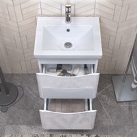 Тумба под раковину VIGO Glem 50 напольная белый арт-321 — фото 4, Тумбы под раковину