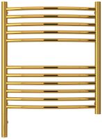 Полотенцесушитель электрический Сунержа Богема 3.0 выгнутая 600х500 МЭМ левый Золото арт-03-5802-6050 — фото 1, Электрические полотенцесушители