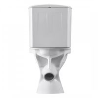 Унитаз-компакт "Вест" косой выпуск, с кнопочной арматурой и сиденьем SANTERI 1P2018S0000BF — фото 4, Напольные унитазы