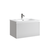 Тумба подвесная SANCOS Snob R 1.0 690х445х406, c одним ящиком оснащенным доводчиками Bianco, арт. арт-SNR1.070W — фото 7, Тумбы под раковину