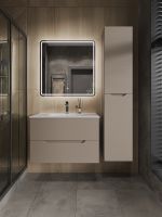 Orange Line тумба с раковиной подвесная, латте матовый арт-Li-70TuL+Ra — фото 5, Тумбы с раковиной