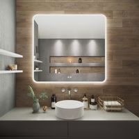 Зеркало с LED-подсветкой AMAZON (105*85) /AQUA DE MARCO Amz105/85 — фото 1, Зеркала в ванную комнату