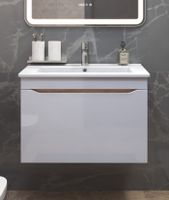 Тумба под раковину VIGO Grani 75 подвесная дуб золотой арт-tp.GRI.OSK.75.1Y дуб золотой — фото 2, Тумбы под раковину