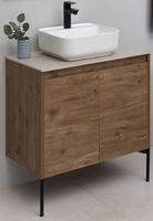 Тумба под раковину Aquanet Nova Lite 75 дуб рустикальный (2 дверцы) арт-00298852 — фото 10, Тумбы под раковину