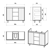 Тумба под раковину арт-RIS-06100-0842Я — фото 4, Тумбы под раковину