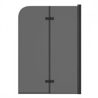 Шторка на ванну 100х140 см Maretti Valentina VA41R100140098-560, профиль черный — фото 1, Шторки на ванну