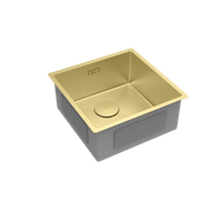 Кухонная мойка Lemark OLANGA 440 прямоугольная из нержавеющей стали цвет, Светлое золото арт-9938122 — фото 2, Кухонные мойки