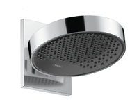 Верхний душ, Hansgrohe, Rainfinity, тип установки-настенный, размер душевого диска, мм-250*250, форма-круглая, количество режимов-1, тип струи-PowderRain, держатель-есть, размер держателя-273, цвет-хром, поверхность душевого диска-графит, материал душевого диска-алюминий арт-26226000 — фото 1, Верхние души