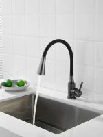 Смеситель для кухни с гибким изливом и режимом душ BELZ , оружейная сталь арт-B74810-3 — фото 12, Смесители для кухни