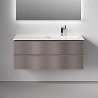 Тумба подвесная SANCOS Snob R правая 1195х445х500, c двумя ящиками оснащенными доводчиками, Doha Soft, арт.SNR120RSM — фото 1, Тумбы под раковину