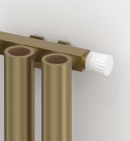 Отопительный радиатор Сунержа Кумир-0 EU50 правый 300х260 4 секции Золотой шёлк арт-32-0351-3004 — фото 1, Радиаторы отопления