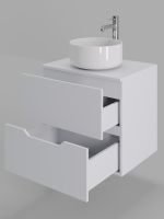 Товар: Orange Line Li-60TuwMDF+B07-345W тумба с раковиной подвесная 60 см, белый Li-60TuwMDF+B07-345W - фото 3 Orange Line Li-60TuwMDF+B07-345W тумба с раковиной подвесная 60 см, белый Li-60TuwMDF+B07-345W — фото 3, Тумбы с раковиной