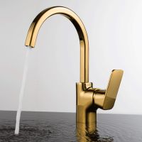 Смеситель для кухни D&K Berlin , золото арт-DA1432403 — фото 1, Смесители для кухни