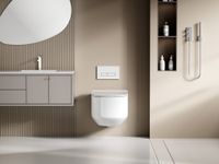 Унитаз ABBER Bequem AC1130 подвесной белый, безободковый, смыв торнадо — фото 2, Подвесные унитазы