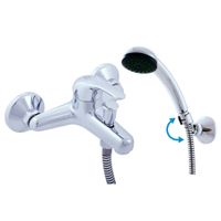 Смеситель Sazava для ванной с душевым комплектом, держатель подвижный, арт-SA354.5/2 — фото 3, Смеситель для ванны