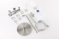 Товар: Душевая система ABBER Wasser Kreis 316 AF8118BST скрытого монтажа без излива, сталь брашированная - фото 2 Душевая система ABBER Wasser Kreis 316 AF8118BST скрытого монтажа без излива, сталь брашированная — фото 2, Встраиваемые душевые комплекты