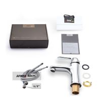 Товар: Смеситель для раковины D&K Rhein , хром арт-DA1342141 - фото 2 Смеситель для раковины D&K Rhein , хром арт-DA1342141 — фото 2, Смесители для раковины