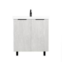 Тумба под раковину VIANT БЕРЛИН 80 напольная цемент арт-VBER80MDC-T2ST — фото 2, Тумбы под раковину