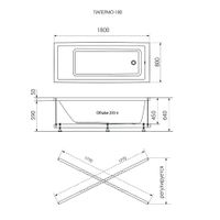 Ванна обрезанная Palermo арт-Щ0000028758 — фото 5, Акриловые ванны